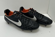Nike Tiempo Legend IV SG Black/Orange Football Boots UK 10