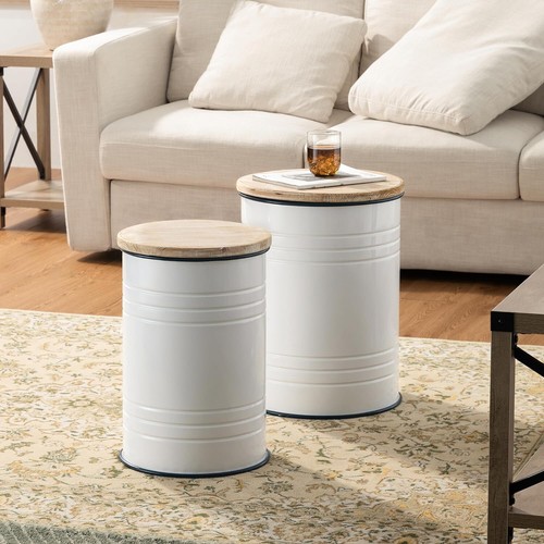 Rustic storage ottoman - storage, seat