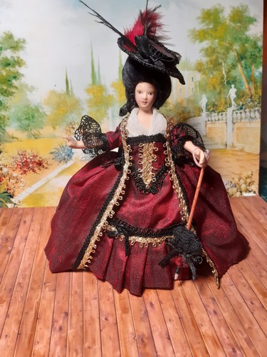 Dolls house georgian doll - 1/12,