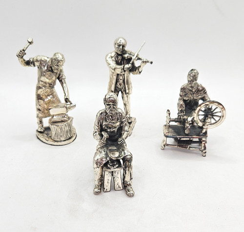 Vintage solid cast pewter - vintage,