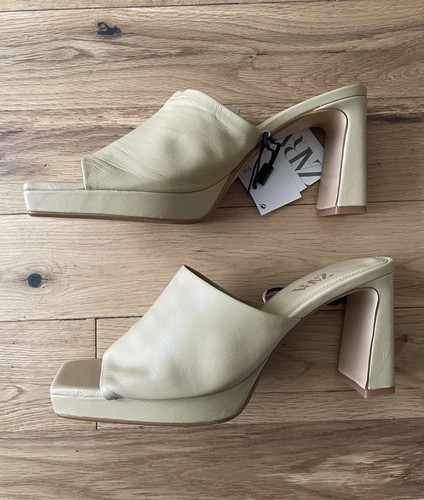Zara high heels - leather, mules