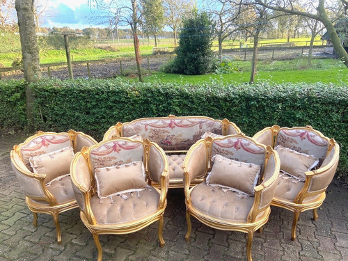 Sofa set pcs louis xvi - sofa,