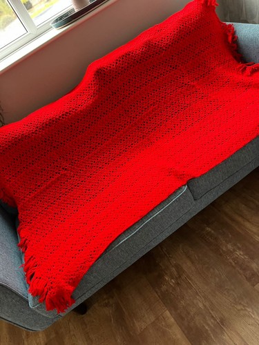 Lovely hand crochet blanket - lovely,
