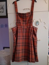 LADIES MIXED COLOURED PINAFORE DRESS SIZE 22 FROM HELL BUNNY