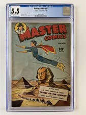 MASTER COMICS #66 FAWCETT COMICS GOLDEN AGE 1946 CGC 5.5 GRADED SPHINX COVER!