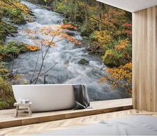 3D Fast River R4513 Wallpaper