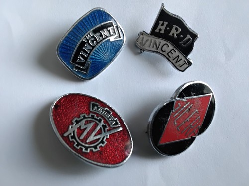 Vintage motorcycle pin - motorcycle, badges