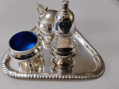 Vintage silver plate - , condiment