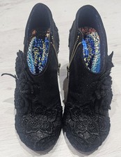 IRREGULAR CHOICE CHEEKY MOOSE BLACK  SHOEBOOT  SIZE 5 UK / 38 EUR