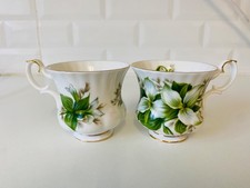 Royal Albert trillium cups x2