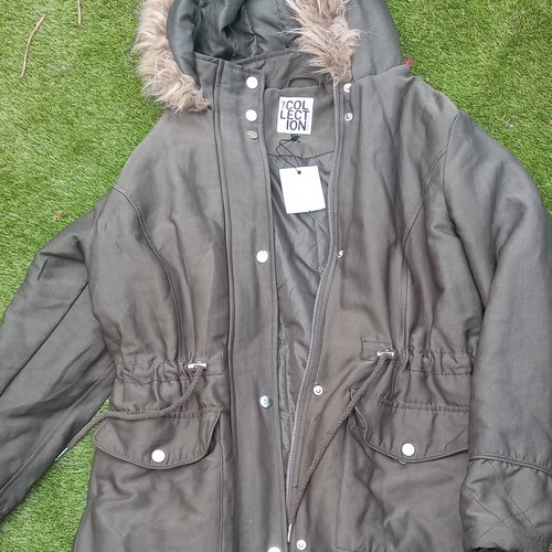 Ladies dark green - green, coat