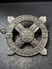 Highland Regiment, British Army Cap Badge.