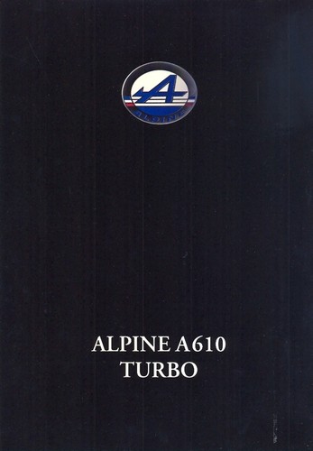 Renault alpine a610 turbo - a610,