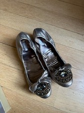 Miu Miu Crystal Embellished Ballerina Ballet flat 39.5/ 6.5 