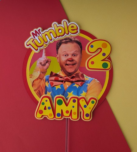 Personalised tumble cake - mr,