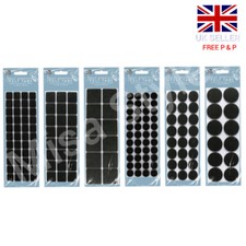 SELF ADHESIVE FELT STICKY PADS SQUARE ROUND TABS WOOD FLOOR FURNITURE PROTECTORS