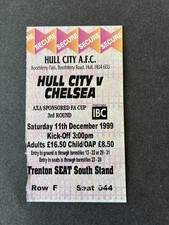 Hull City v Chelsea FA Cup 1999 * Match Day Ticket *
