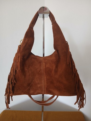 Brown suede borse - brown,