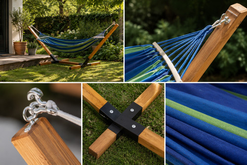 Garden hammock with wooden - hammock,