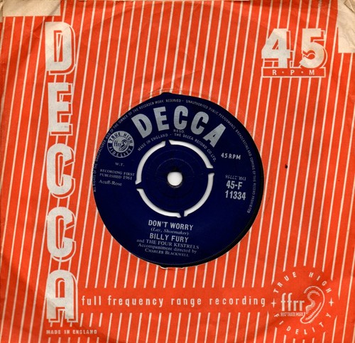 Billy fury don - billy, worry/talkin'