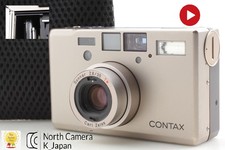 Double Teeth! [ N MINT w/ Case ] Contax T3 Titan Silver Point & Shoot From JAPAN