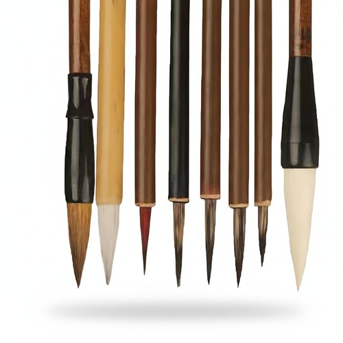 Chinese calligraphy brush - chinese, set
