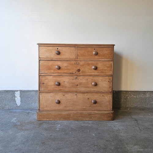 Antique english pine chest - antique,
