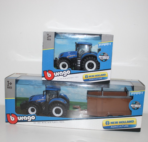 Burago blue massey ferguson - blue,
