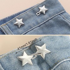 1 Pair Adjustable Jeans Button