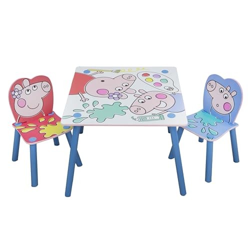 Peppa pig table and chairs - pig,
