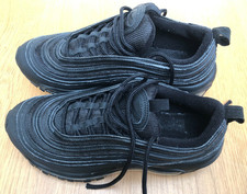 Nike Air Max 97 OG Triple Black Trainers Women’s UK 5 AV4149-001 GS Grade School