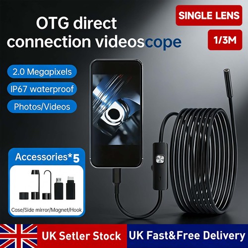 Waterproof hd endoscope - hd,
