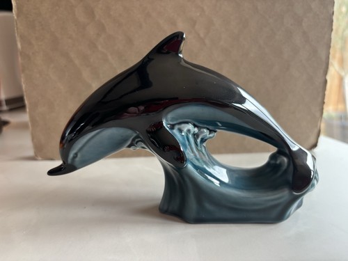 Poole pottery dolphin figurine - poole,