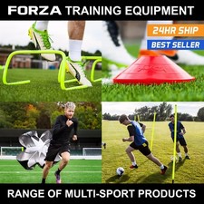 FORZA Training Equipment | Cones Slalom Poles Hurdles Bottles Speed Chute Ladder