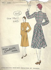 1940s WW2 Vintage VOGUE Sewing