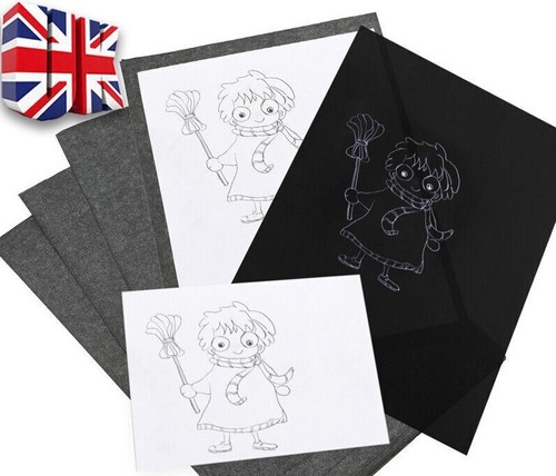 Black carbon tattoo stencil - a4,