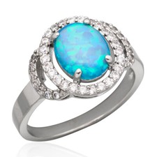 8x10 Ocean Blue Fire Opal