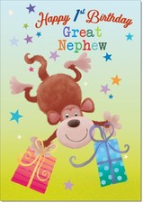 Doodlecards Great Nephew 1st