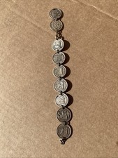 Silver Coin Bracelet. Needs Repair