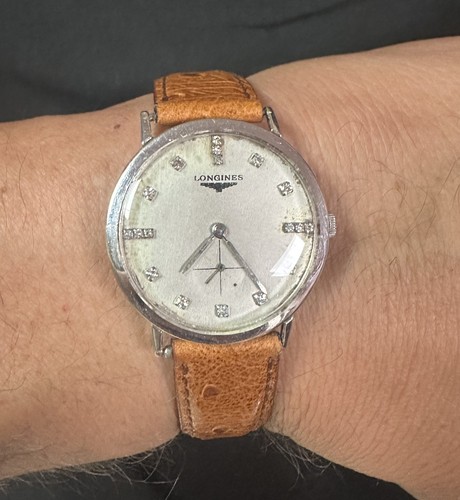 14k longines 1955 diamond - longines,