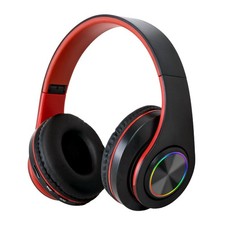 Wireless Over-Ear Headphone Bluetooth Headset RGB Earphone for All Mobile Phones