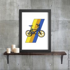 BMX Mag Burner A3 Poster Print Bike Cycling Art Extreme Sports 1980s Grifter