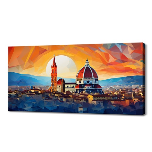Florence italy sunset skyline - italy,