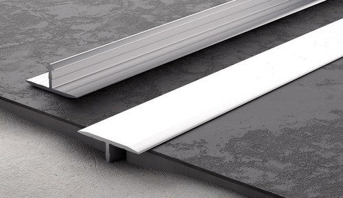Aluminium threshold trim bar - t,