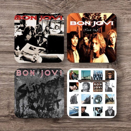 Bon jovi coaster - 4x, collection