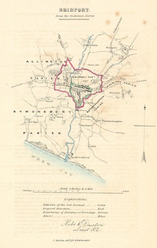 Bridport town borough plan - bridport, town/borough