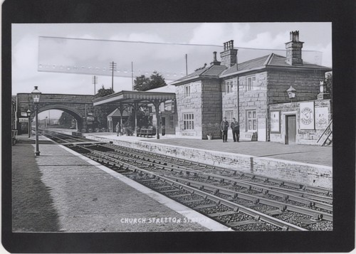 Church stretton station - church,