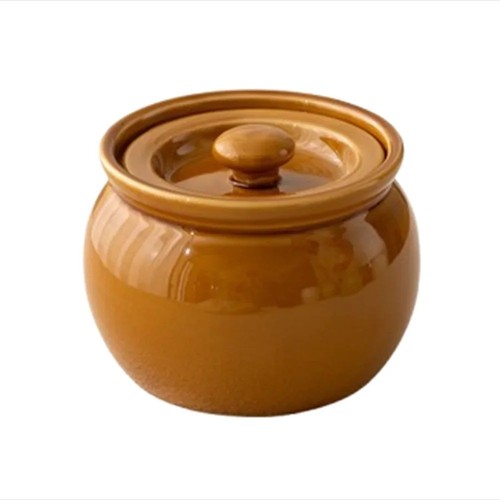 Ceramic soup stew pot with - soup,