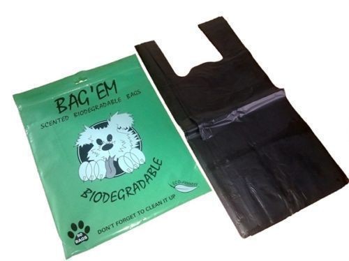 Dog poo waste - bag, em