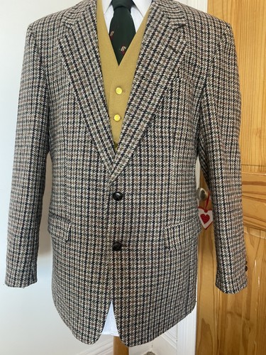 Harris tweed blazer - tweed, long